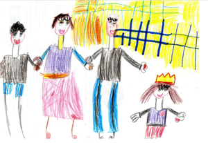 В рисунке ребенка имеет важность все: от расположения персонажей до нажима карандаша